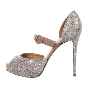 Valentino Embellished Suede Pumps Size: 8.5 | IT 38.5